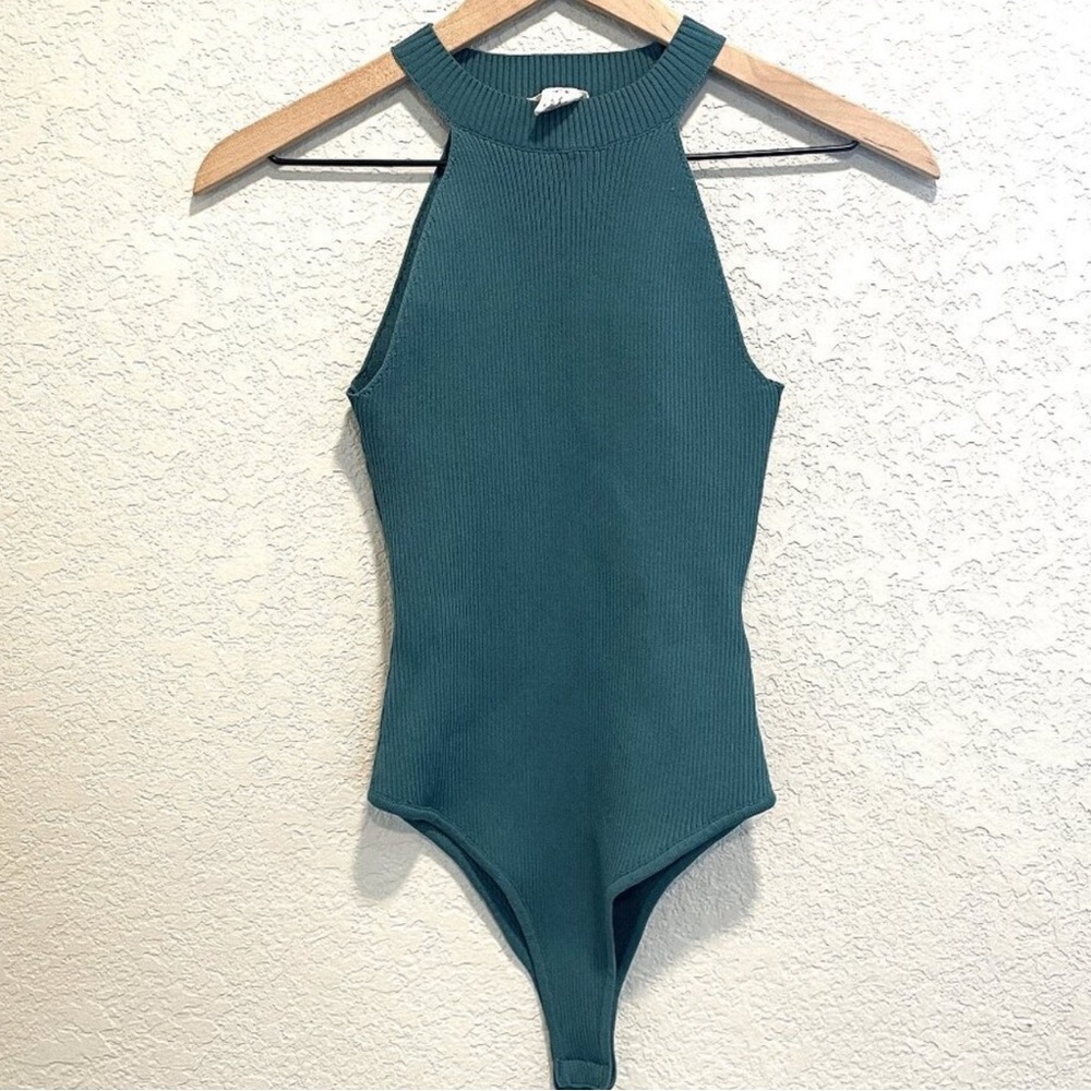 Happily Grey High Neck Halter Body Suit